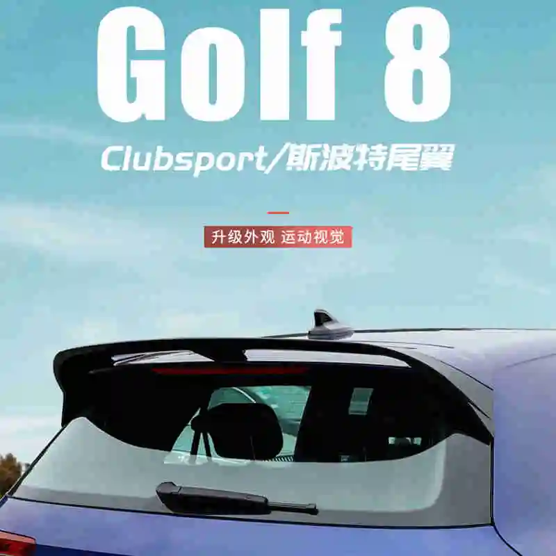 

for Volkswagen GOLF 8 MK8 spoiler 2020 2021 GOIF8 spoiler high quality ABS material car rear wing color rear spoiler