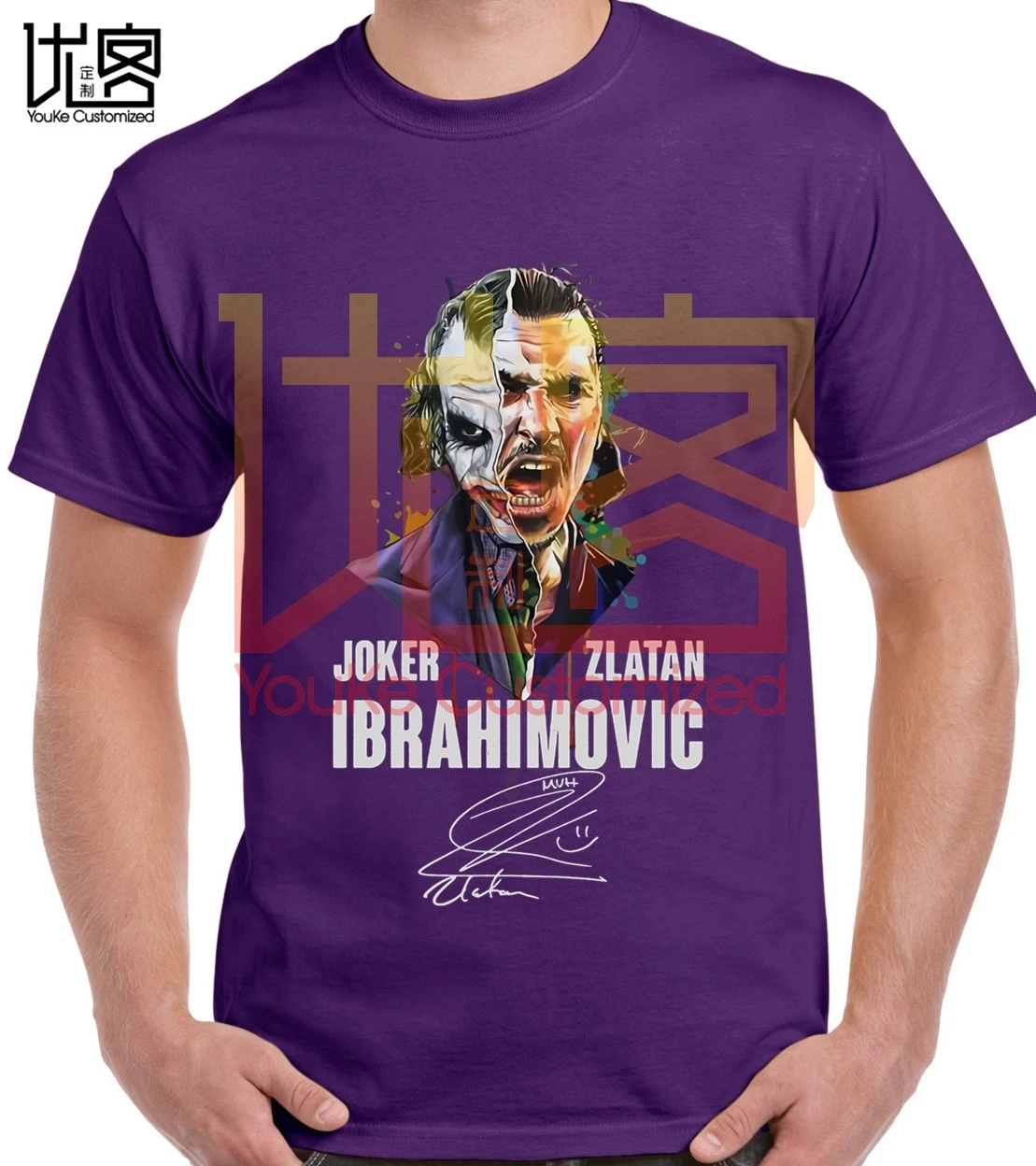 Joker-ZLATA-Ibrahimovic-фирменная мужская женская футболка из 100% хлопка с короткими