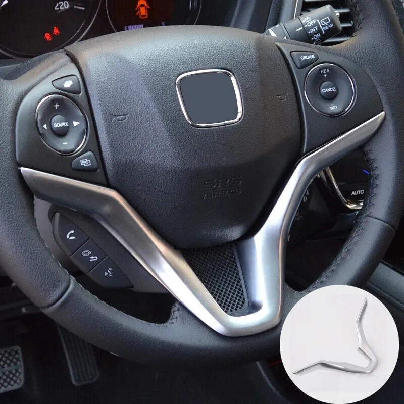 Матовый АБС пластик для Honda HR V HRV Vezel 2016 2017 2018 панель рулевого колеса ободок