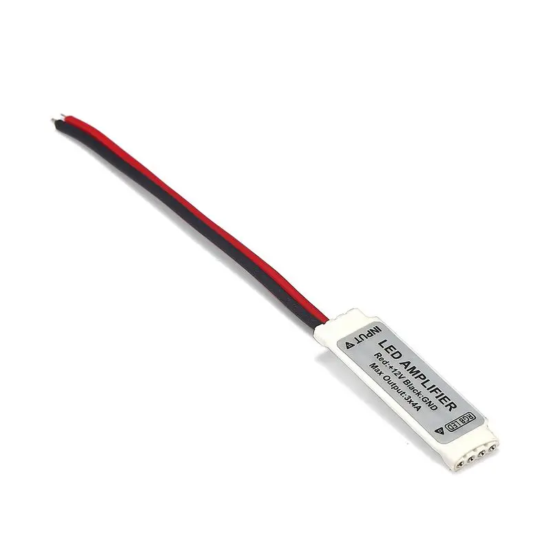 

4 Pin RGB LED Amplifier Controller DC12/24V RGB Controller 3 Channel For SMD 3528 5050 RGB LED Strip Lights