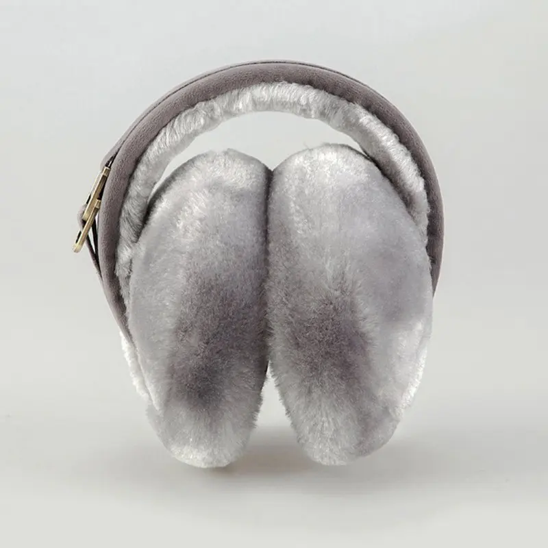 

Warm Plush Earmuffs Imitation Fur Unisex Sweet Style Pure Color Fashion Foldable Soft Simple Adjustable Winter Accessories