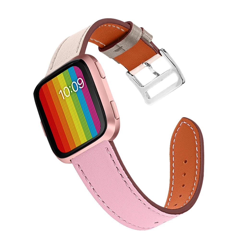 OULUCCI кожаный ремешок для наручных часов для Fitbit Versa Ремешок Браслет ремень для Fitbit Versa Браслет Смарт часы