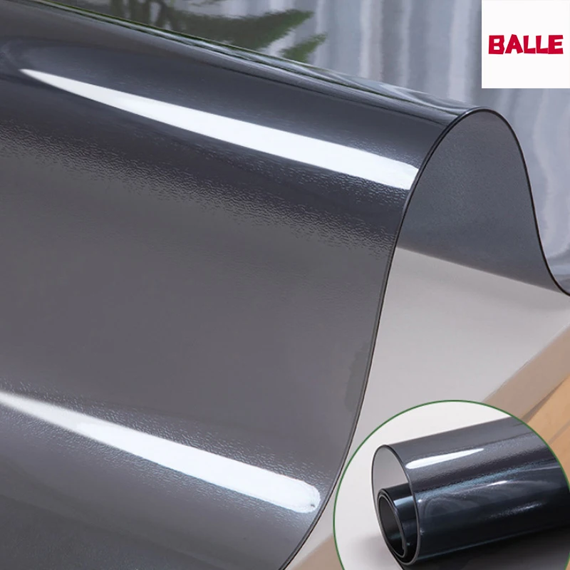 Толстая скатерть из ПВХ 1 6 мм черная матовая Водонепроницаемая для стола