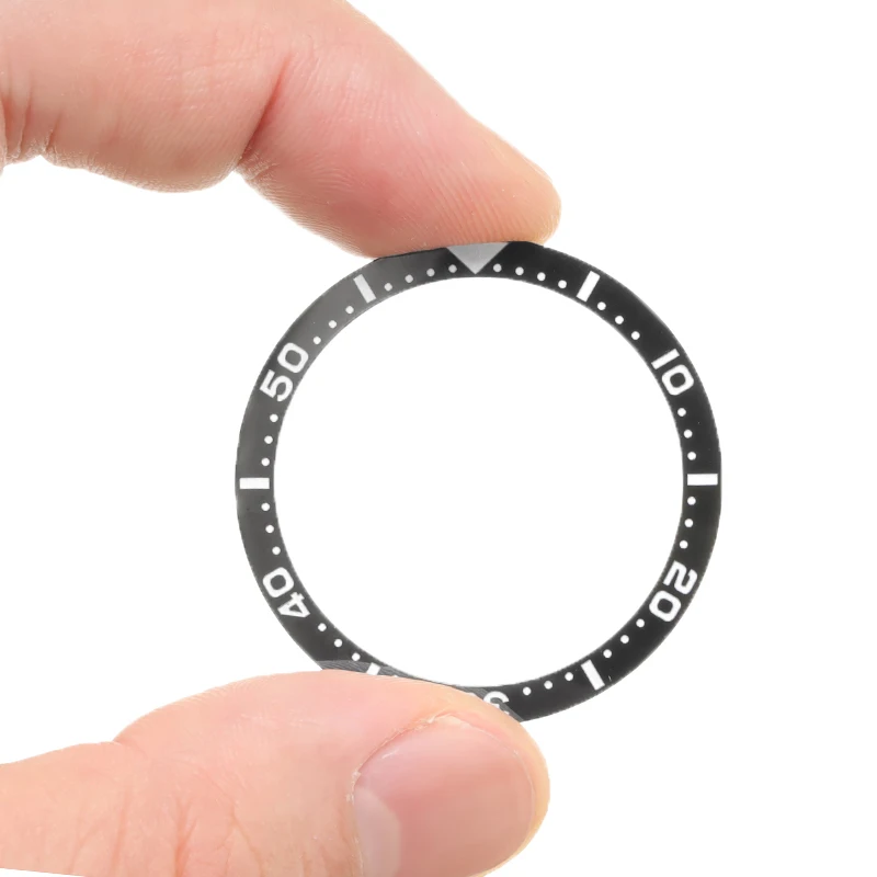 Водонепроницаемый черный керамический БЕЗЕЛЬ 38 мм для часов Seiko Сменные