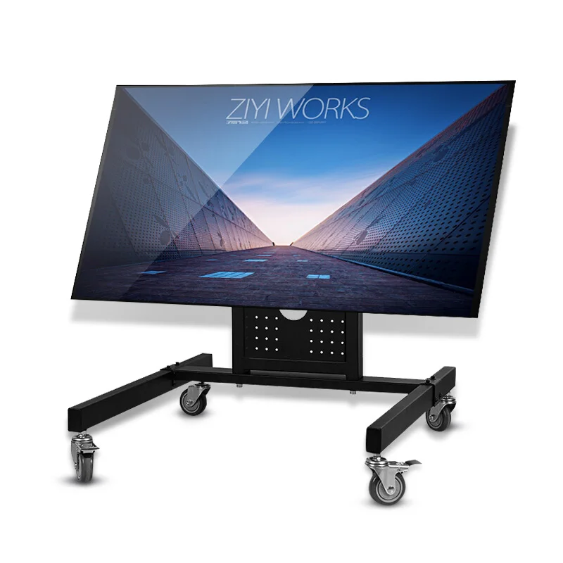 Mobile Tv Cart For 32-65 Inch Plasma Screen Led Lcd Curved Tv's - With Mount For Universal With Wheels