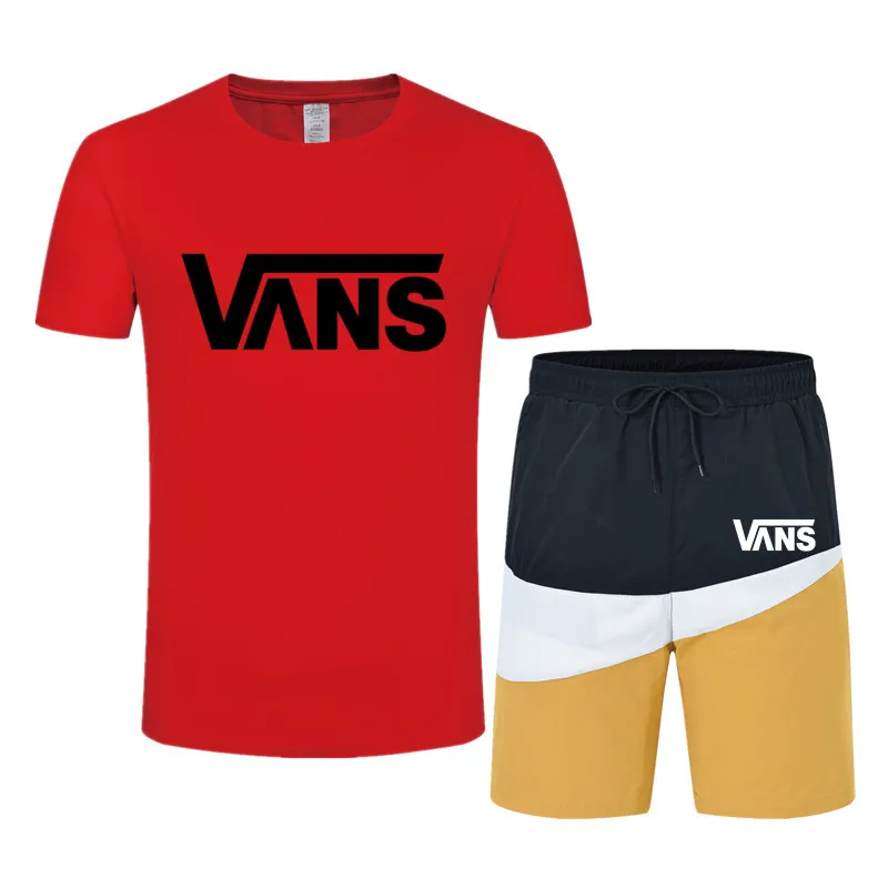 

Spring/summer 2021 New Men's T-shirt + Pants Suit Sportswear Men And Women Running Outdoor Sports Suit Casual T-shirt Suit
