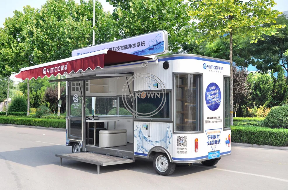 Новый стиль Мобильная тележка для еды мороженого торговая хот догов Закусочная