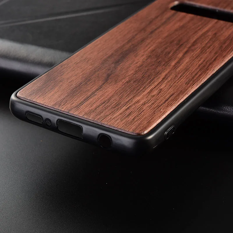 Чехол для samsung Galaxy S10 Plus тонкая деревянная задняя крышка ТПУ чехол на бампер для samsung S10 телефонные чехлы