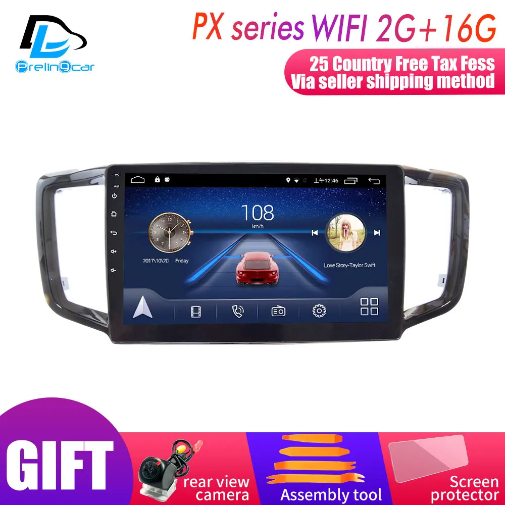 PX player 2G16G 4G Lte Android 9,0 Автомобильный мультимедийный навигатор gps dvd-плеер для HONDA Odyssey- лет ips экран Радио стерео - Цвет: PX player 2G16G