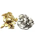 100 шт. приманки в виде ложки для форели, искусственная металлическая приманка с блестками, мини-приманка без крючка для ловли карпа, для ловли рыбы на поверхности, рыба, приманка