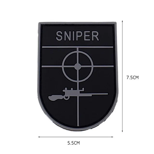 Sniper gray Униформа таб тактическая куртка Снайпер патчи военный крюк боевой дух армии тактический патч значок украинский Снайпер - Цвет: Sniper gray