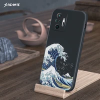 rzants japanese wavefor xiaomi poco m3 pro soft case silicone relief phone case cover casing