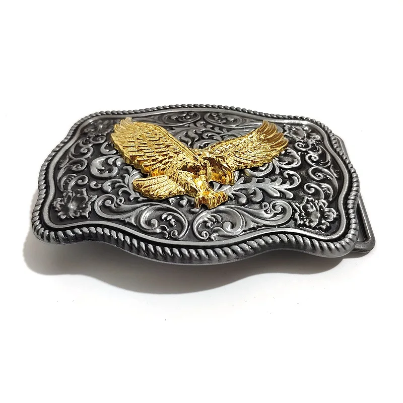 Мужские металлические пряжки для ремня с орлом модные ковбойские 3D животными и