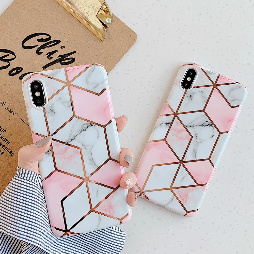 Чехол для телефона SUYACS Fantasy Dream marble для iPhone 11 Pro Max 7 8 Plus X XR XS Max 6 6S гальванический геометрический мягкий чехол-накладка