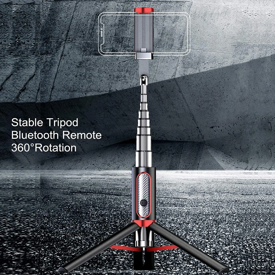 Селфи-палка MAMEN компактная с Bluetooth и держателем для телефона 3 цвета | Электроника