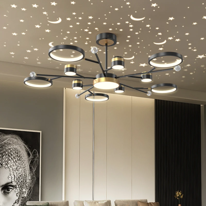 

Modern LED Chandelier For Dining Room Bedroom Studyroom Living Room Hotel Foyer Restaurant Coffee Hall Villa Indoor Home Light