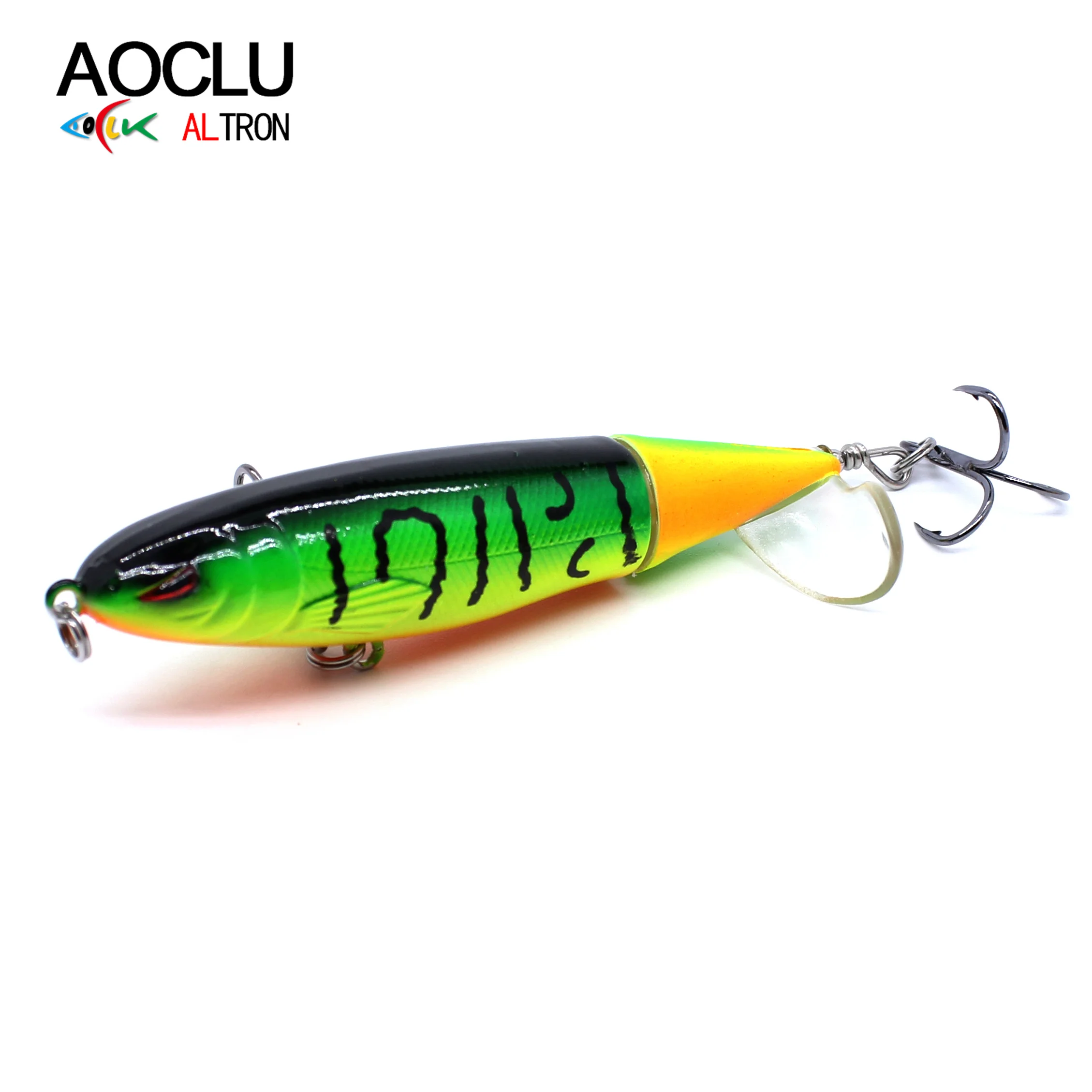 

AOCLU Jerkbait Wobblers 10cm 13g Popper Top Water Floating Hard Bait Minnow Fishing Lures Weight Transfer for Long Casting