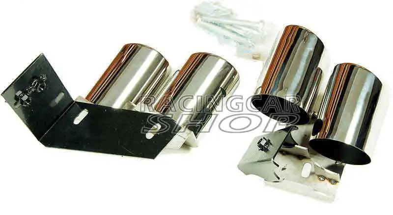 Quad глушитель наконечники Pip 1 пара для AUDI A4 B8 B9 Non-Sline 2009UP A074W