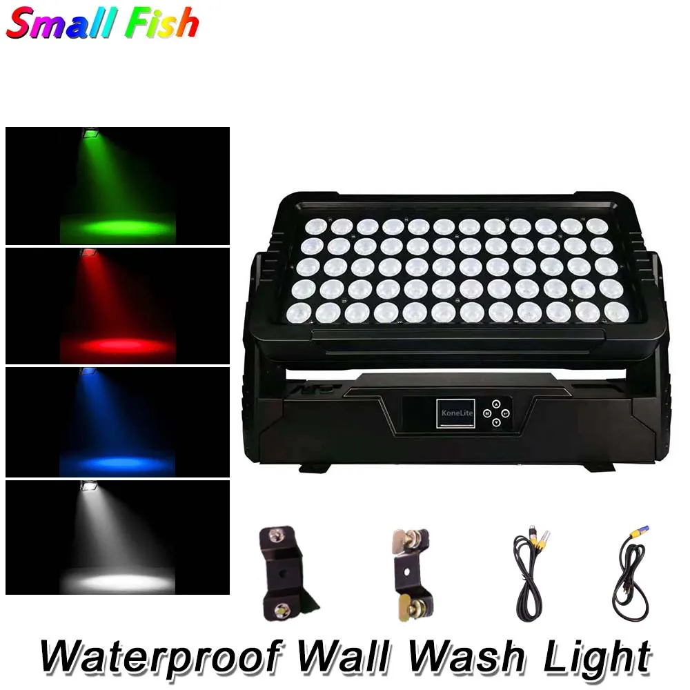 8 Units LED Wash Wall 60X12W RGBW 4IN1 Stage Lighting Indoor and Outdoor Wall Wash Lights DMX512 Good Effect DJ Equipments