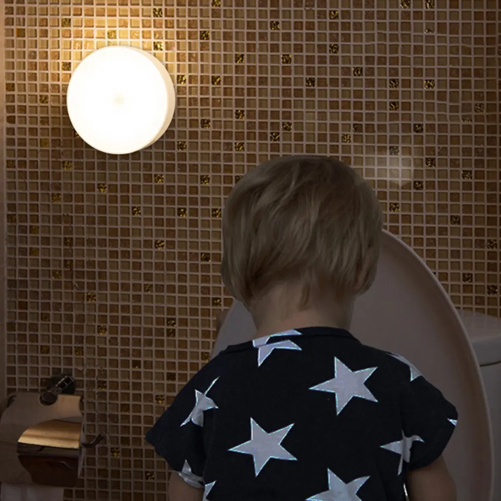 

Hot Indoor LED Sensor Night Light Human Body Induction Sensor Wall Lamp Magnetic Adsorption USB Rechargeable LED Night Lights