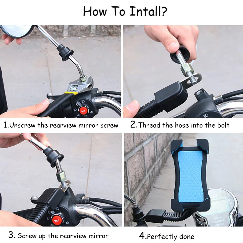 Универсальный держатель для телефона мотоцикла крепление навигатора скутер