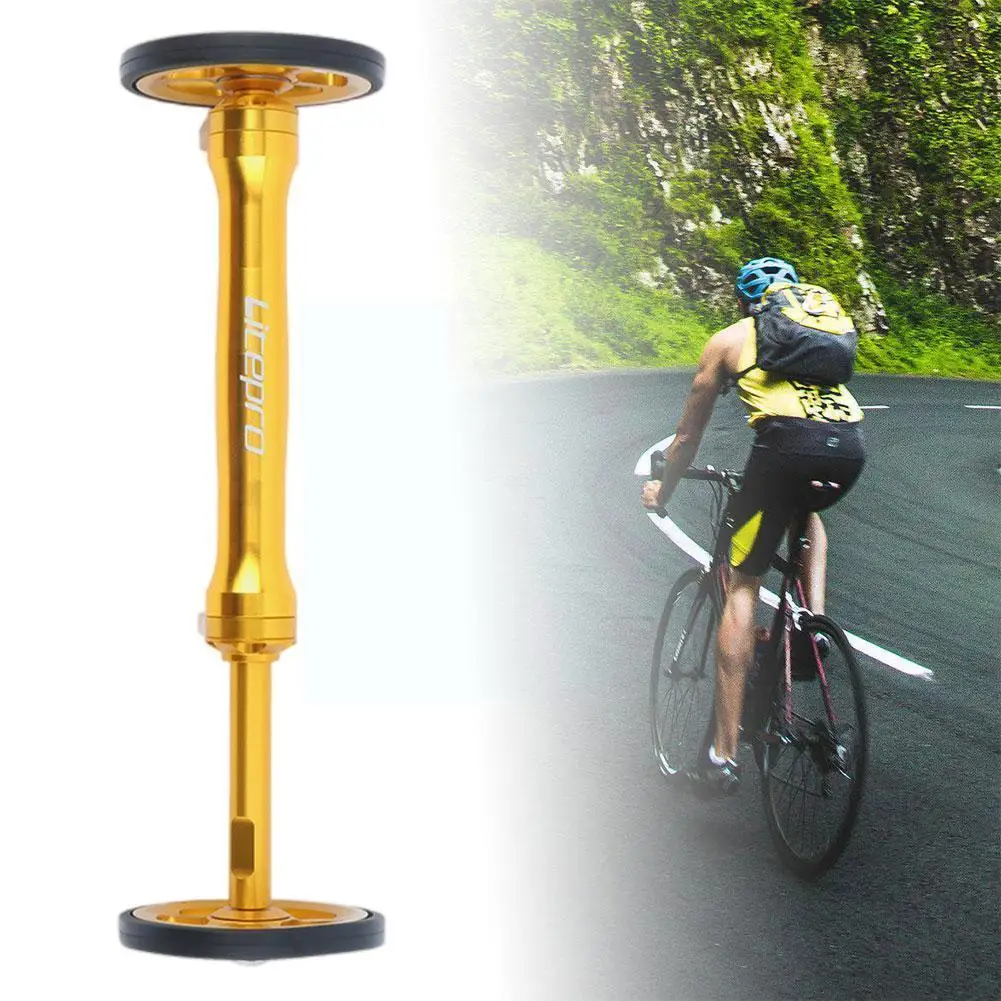 

Small Cloth Folding Bike Modification Aluminum Alloy Wheel Rod Easy Bicycl Telescopic Litepro Wheel Easy Rod Folding Extens S7w3