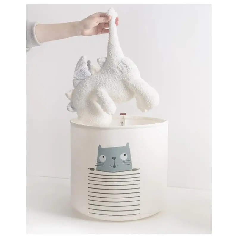 

Foldable Storage Basket Cartoon Waterproof Laundry Organizer Basket Felt Kid Toy Organizer Baskets Home Dirty Clothes Hamper