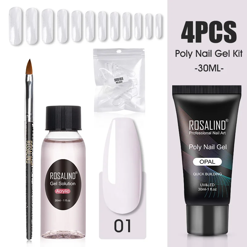 Розалинд поли набор гелей для ногтей маникюрный маникюра с УФ светодиодный