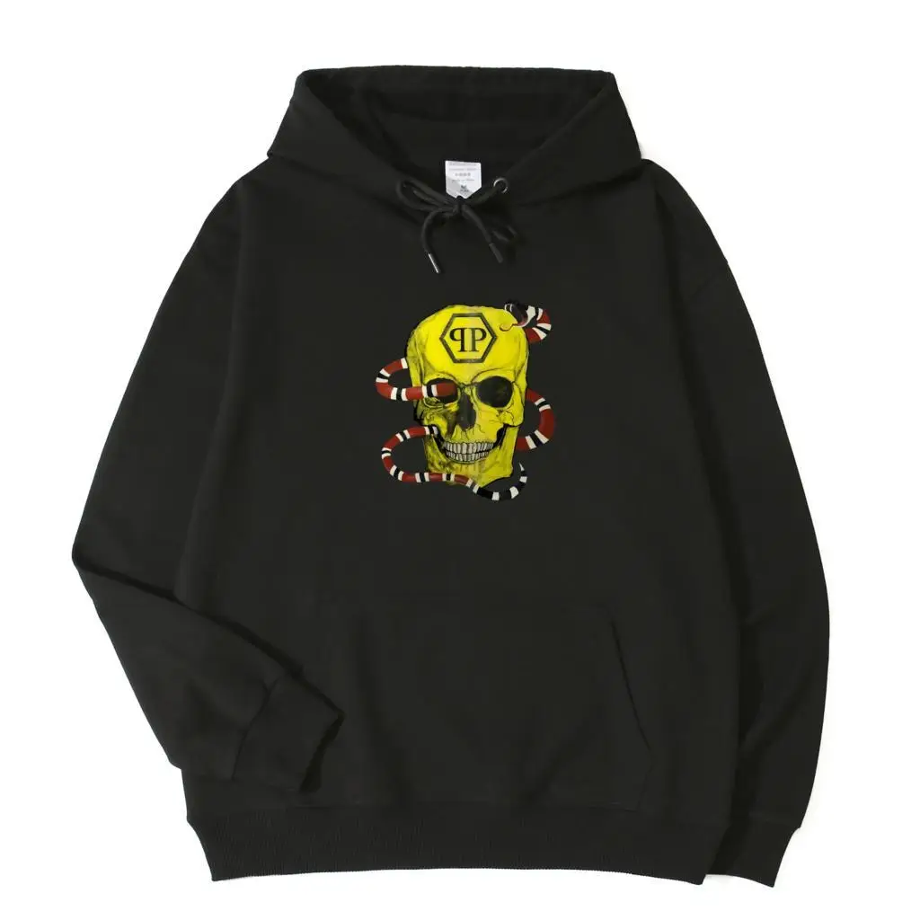 

philipp-plein Hoodies Men's Hoodies Spring Autumn Male female Paired Couples Casual Hoodies Sweatshirts Lovers'Hoodies Tops N028