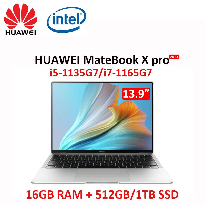 Ноутбук HUAWEI MateBook X Pro 2021 дюймов 16 ГБ ТБ|Ноутбуки| |