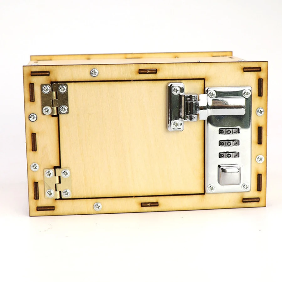 

Mechanical Combination Lock Password Box DIY Kids Science Projects Experiment Physics Kits Wooden Children Manual Assembly Toys