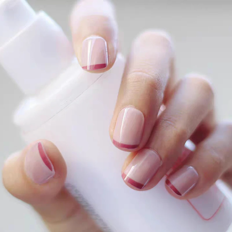 Свежий стиль преддизайнерский звездный узор средний круглый накладной ноготь с