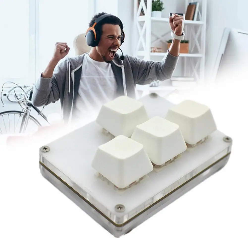 4-мини плата Diy пользовательские быстрые клавиши S Механическая левая Wasd правая