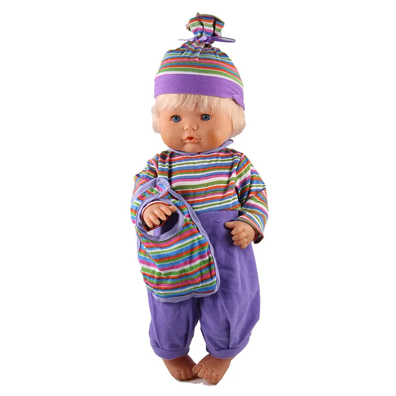 Одежда для кукол; 41 см; Nenuco Doll Nenuco y su Hermanita; комбинезон в шотландском стиле с шапочкой; 16 дюймов; nenuco doll - Цвет: 04
