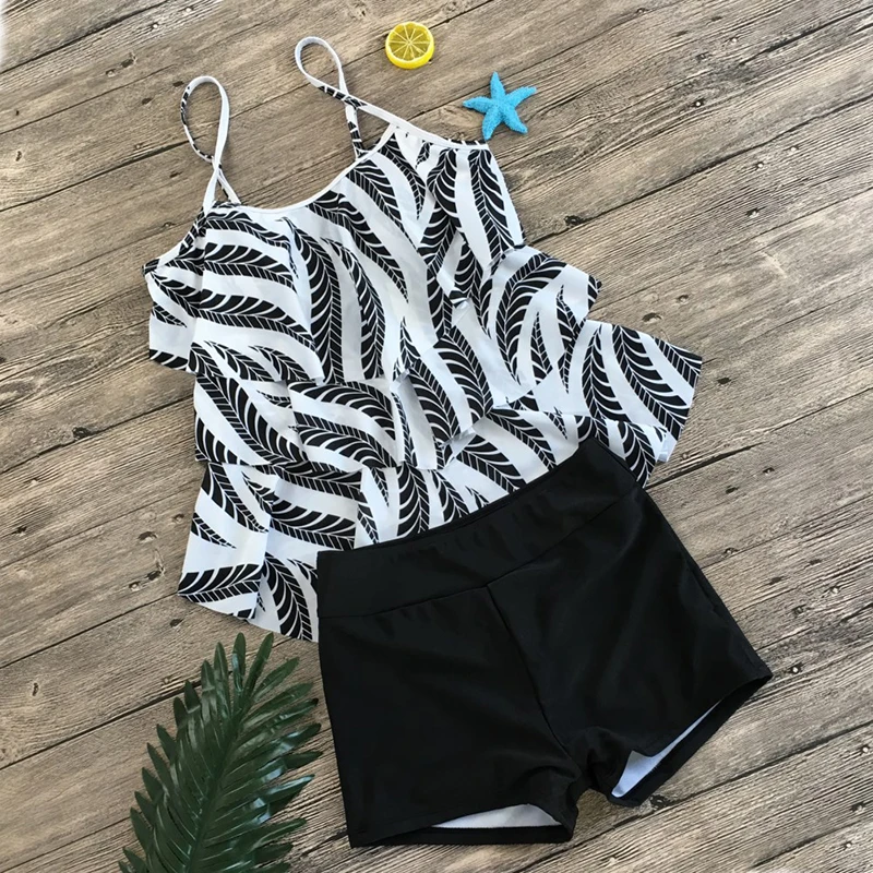 2019 фиолетовый танкини купальник размера плюс для женщин винтажный купальный