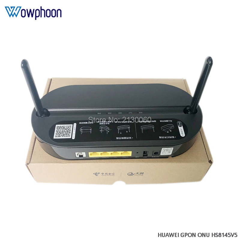 Huawei HS8145V5 GPON ONU ONT 4GE + POTS 2 4G & 5G Wifi волоконно оптический модем Двухдиапазонный