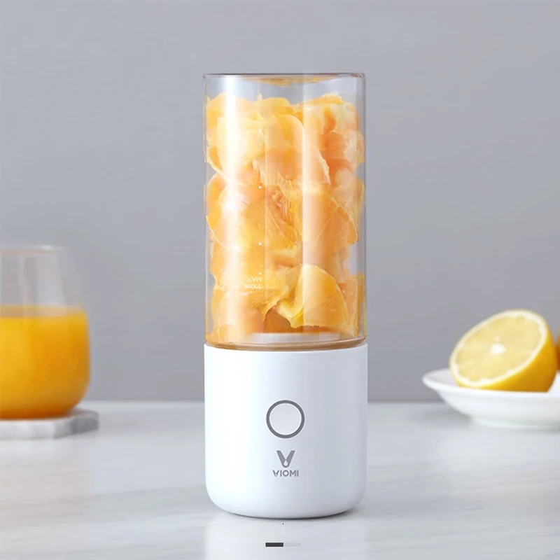 White Xiaomi Viomi, 350 мл, портативная электрическая соковыжималка, блендер, многофункциональная, беспроводная, мини USB, перезаряжаемая чашка для сока, резка, Миксер для путешествий - Цвет: White