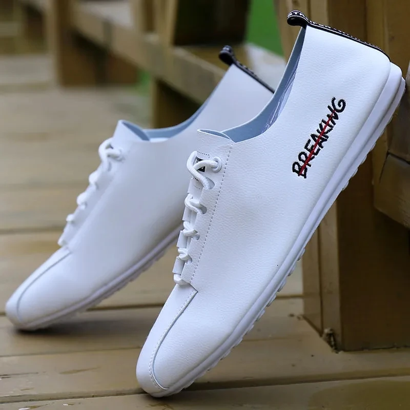 

2021 Breathable Solid Color Non-Slip Men's Lightweight Driving Shoes Summer New Men's Soft-Soled Peas Shoes British Sports Shoes