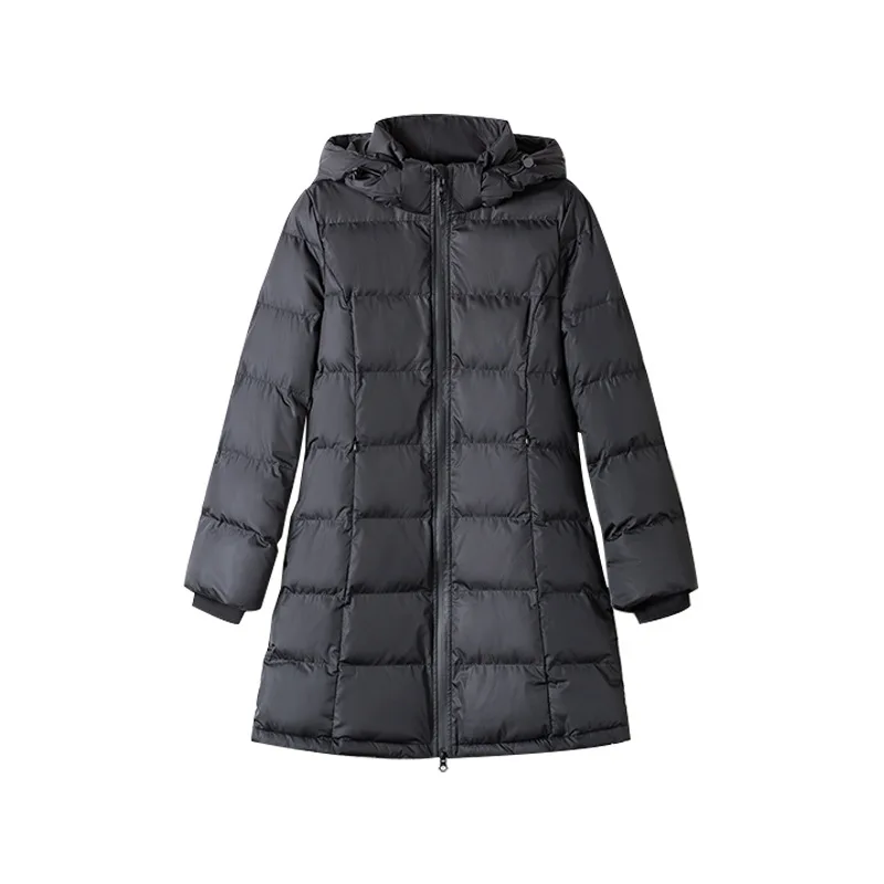 

New Winter Jacket Women Hooded RemoVable Fashion Medium long Contrast Thick warm Cotton Padded Clothes Loose Female Coat Tide