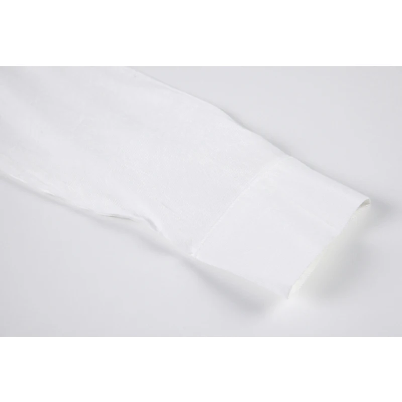 

White Draped Long Sleeve Women's Spring Blouses Cardigan Elegant Korean Retro Design Lapel Solid 2021 Ins Chic Casual Blusas Top