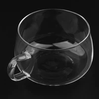 200ml double wall borosilicate glass cup coffee mug cup clear heat resistant handmade cup transparent glass cup with handle