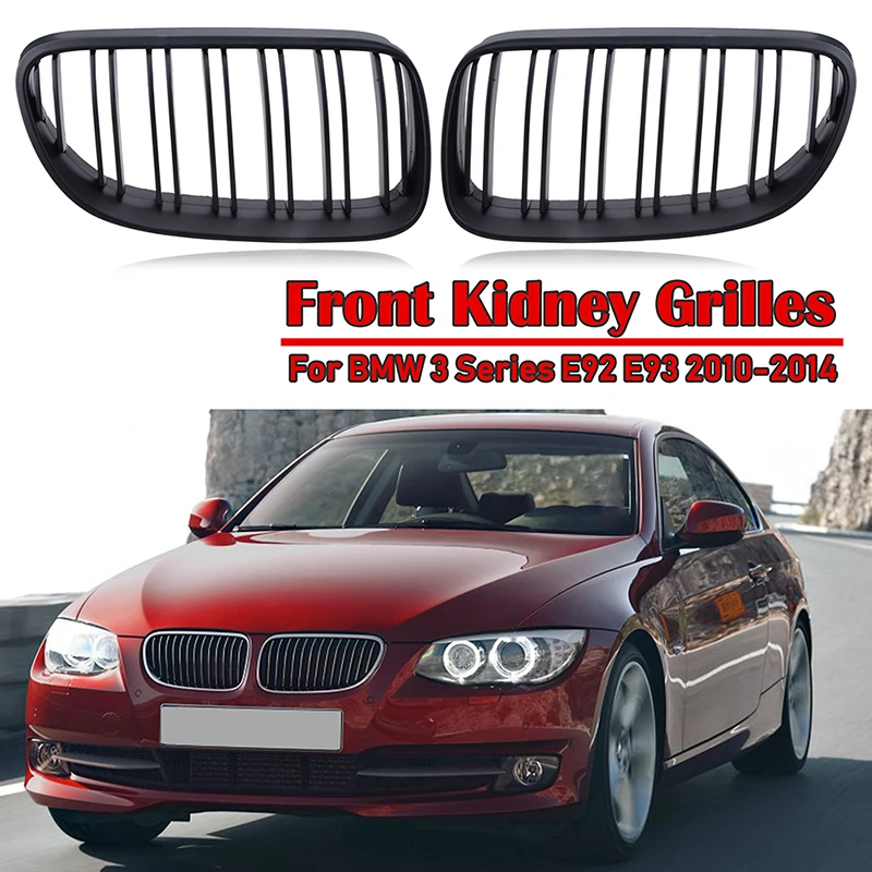 Front Kidney Grille Racing Air Inlet Grill Fit For BMW 3 Series E92 E93 LCI 320i 328i 335i 2010 - 2014 Car Accessories Black