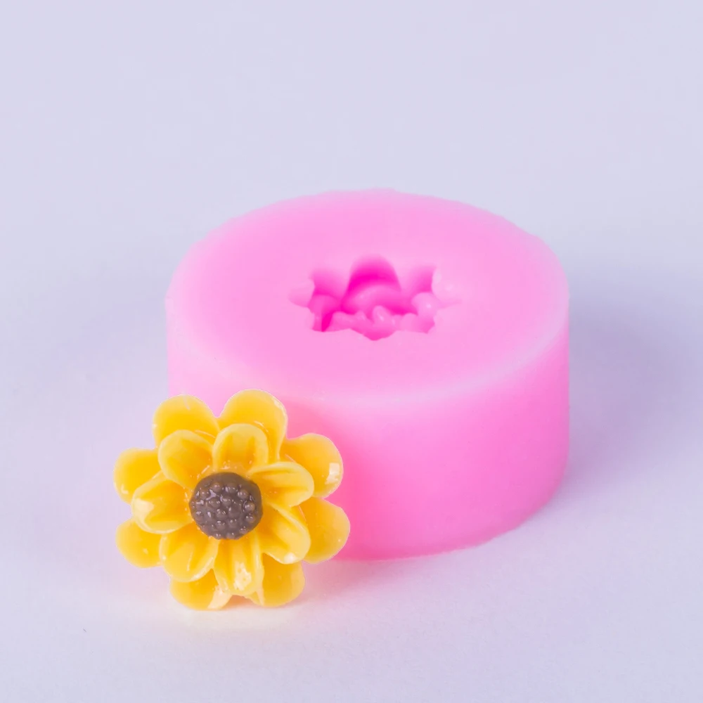 YF081 цветок силиконовая форма кекс Топпер Смола помадка украшения торта кулон