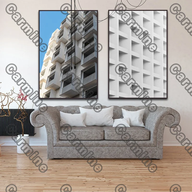

Poster Head Up High Building Landscape Canvas Painting Wall Art Nature Home Decoration for Living Room and Bedroom Frameless
