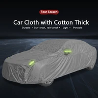 car covers cotton lining all weather protection car body cover rain sun snow dust waterproof car cover