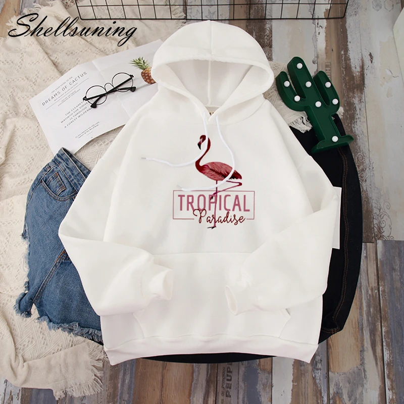 Shellsuning/Женская толстовка с буквенным принтом Harajuku Женская капюшоном
