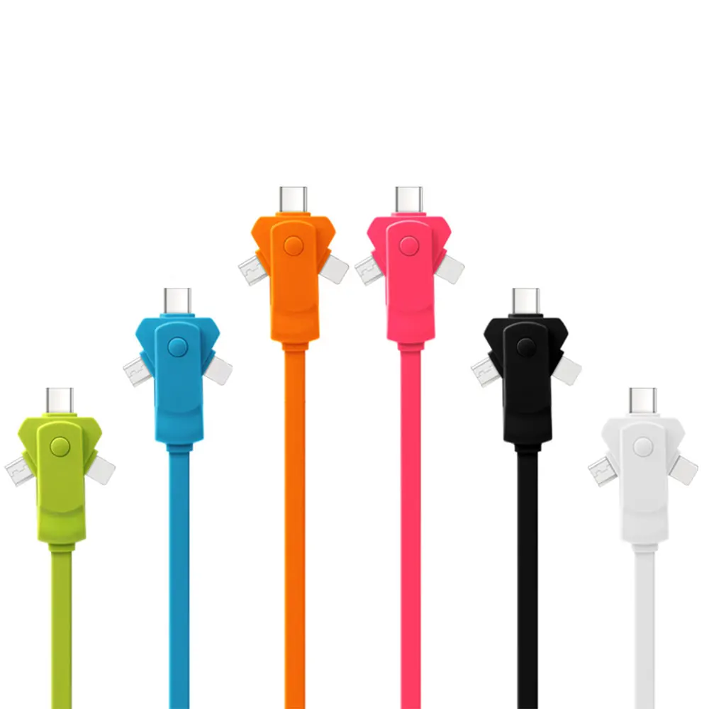 3 в 1 USB кабель для iPhone 7Plus XR XS Max зарядки type C samsung S9 huawei P20 Lite Micro C|Кабели мобильных