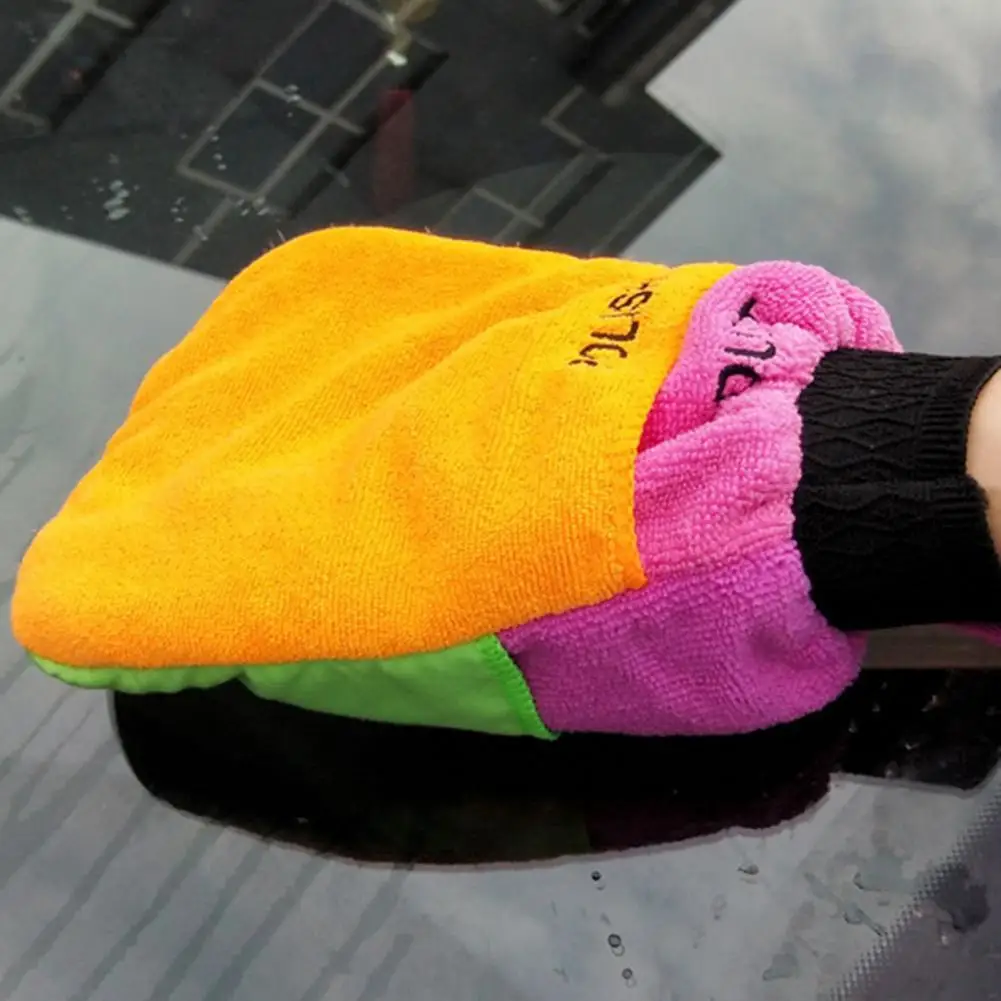 

Car Wash Gloves 3 in 1 Multifunctional Mitt Microfiber Vehicle Cleaning Towel