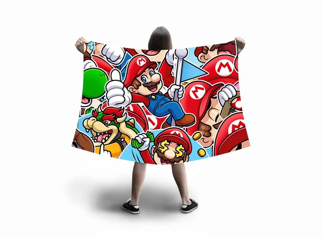 Флаг большой Марио/ Mario №19 | Дом и сад