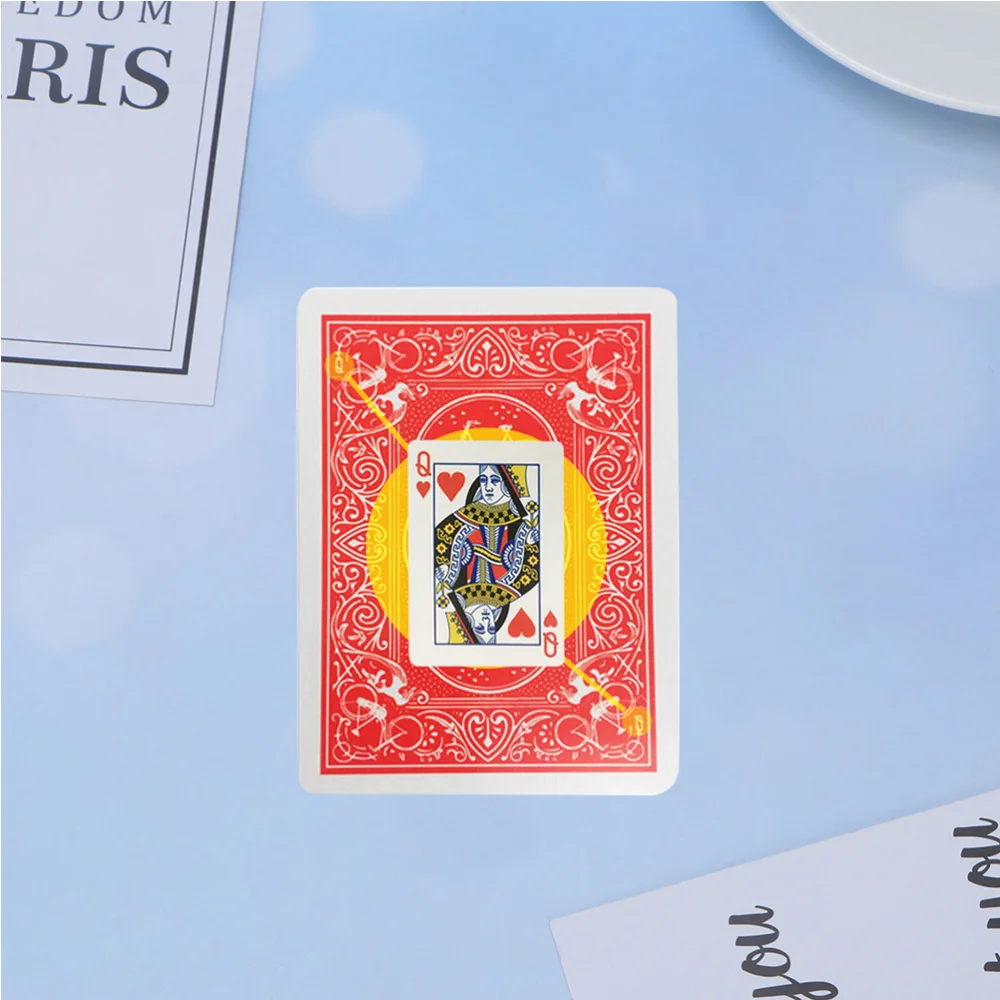 2 Pcs Perspective Card Magic Prop Funny Tricks Secret Mark Playing Cards Tools Stage Performace Accessory (Red) | Игрушки и хобби